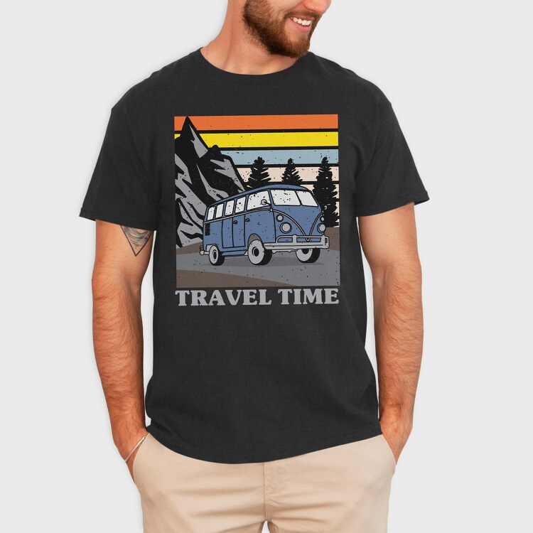 Vintage Road Trip, Tricou Barbati (Unisex)