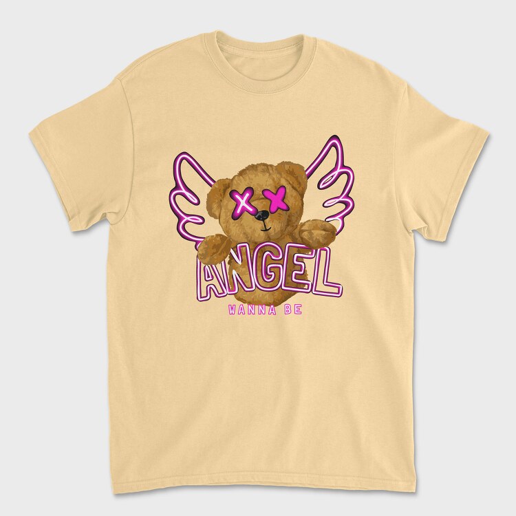 Angel Wanna Be Teddy, Tricou Barbati (Unisex)