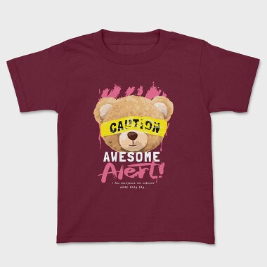 Awesome Alert Teddy, Tricou Copii