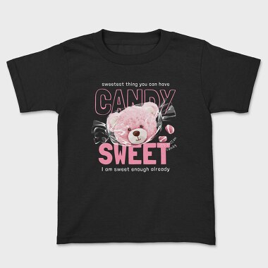 Candy Sweet Pink Teddy Bear, Tricou Copii