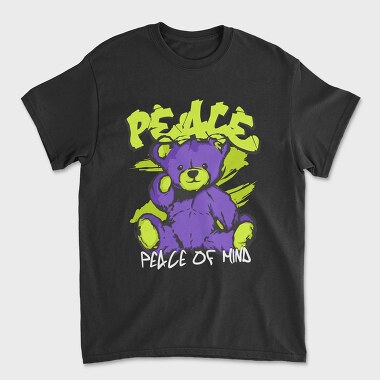 Peace of Mind Teddy, Tricou Barbati (Unisex)