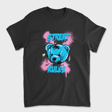 Street Rules Teddy, Tricou Barbati (Unisex)