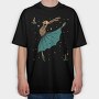 Skeleton Ballet Dancer, Tricou Oversize Barbati (Unisex)