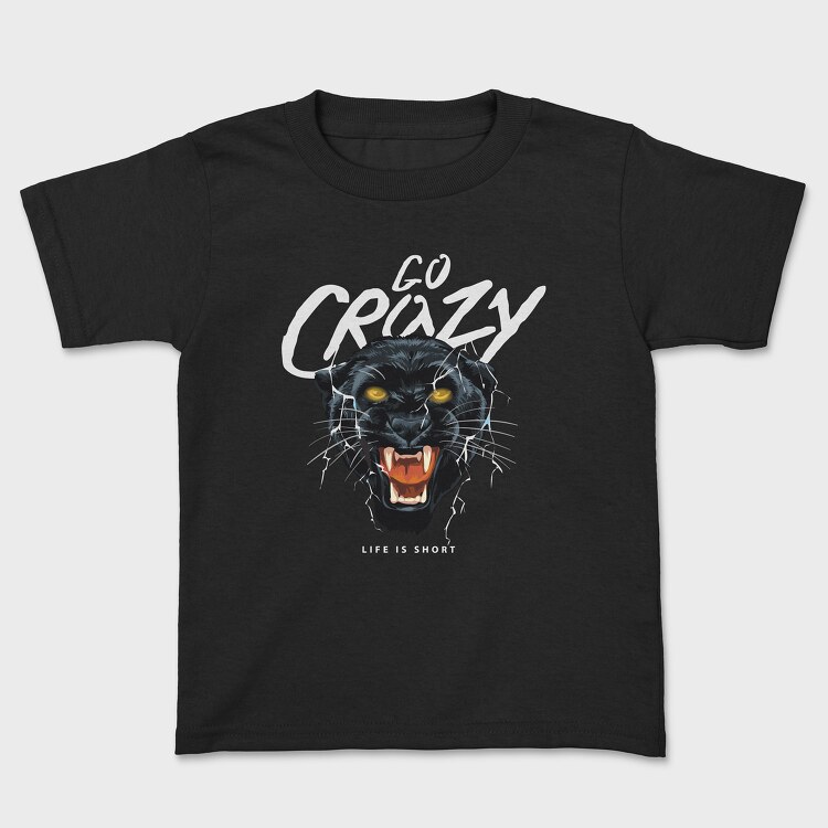 Go Crazy Black Panther, Tricou Copii