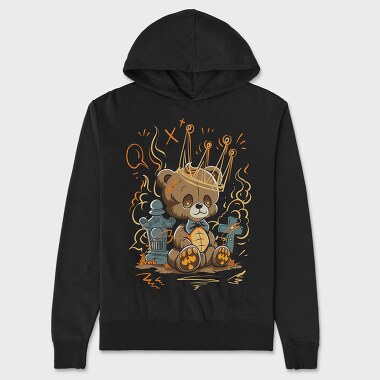 Teddy Bear Cartoon, Hanorac Oversize Barbati (Unisex)