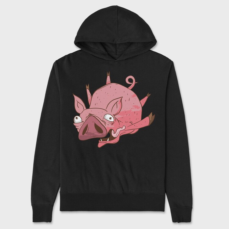 Flying Pig, Hanorac Oversize Barbati (Unisex)
