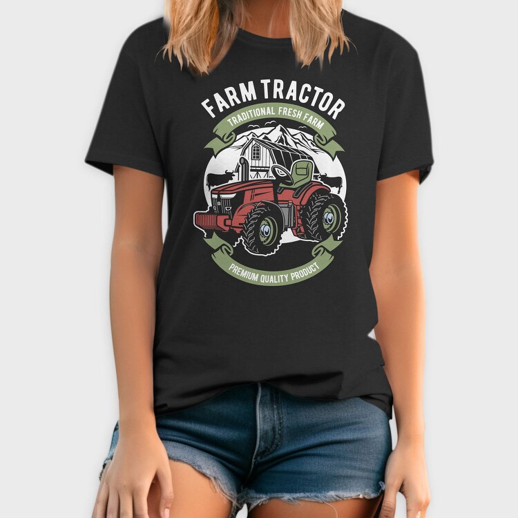 Farm Fresh Tractor, Tricou Barbati (Unisex)