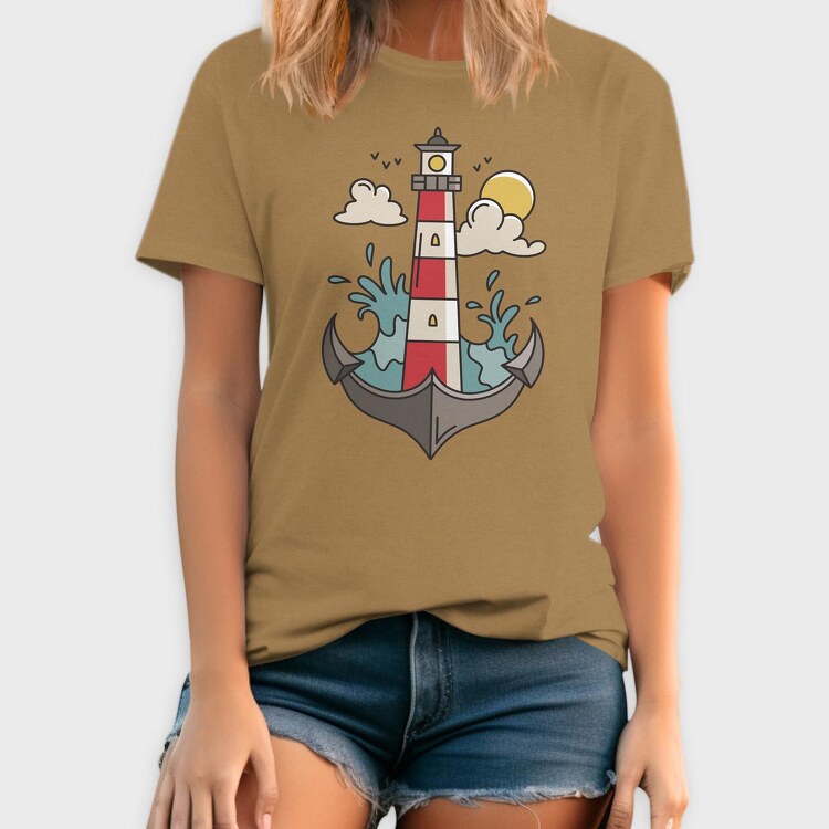 Anchor Lighthouse, Tricou Barbati (Unisex)