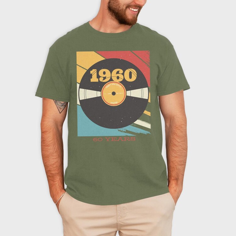 Vynil 60's, Tricou Barbati (Unisex)