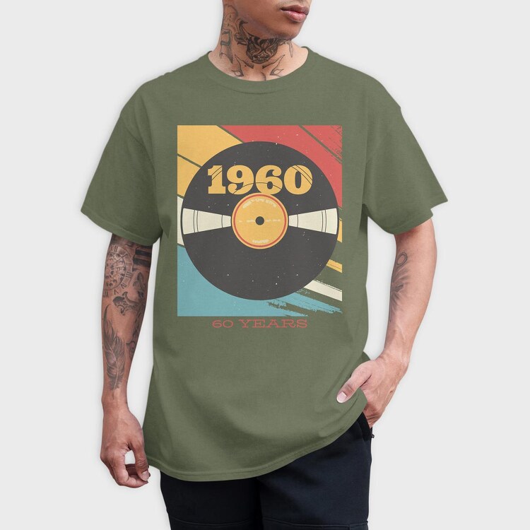Vynil 60's, Tricou Barbati (Unisex)