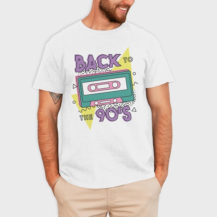 Back To The 90S, Tricou Barbati (Unisex)