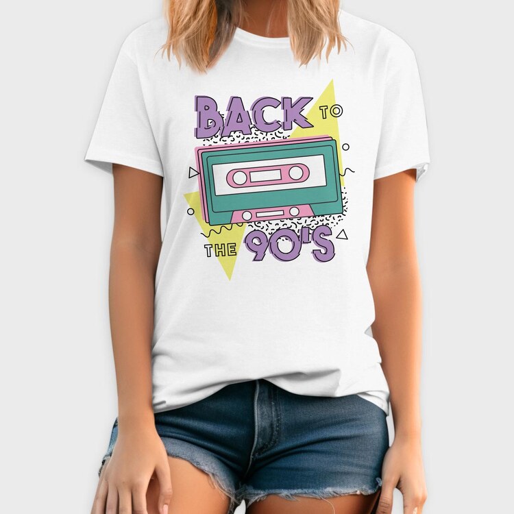 Back To The 90S, Tricou Barbati (Unisex)