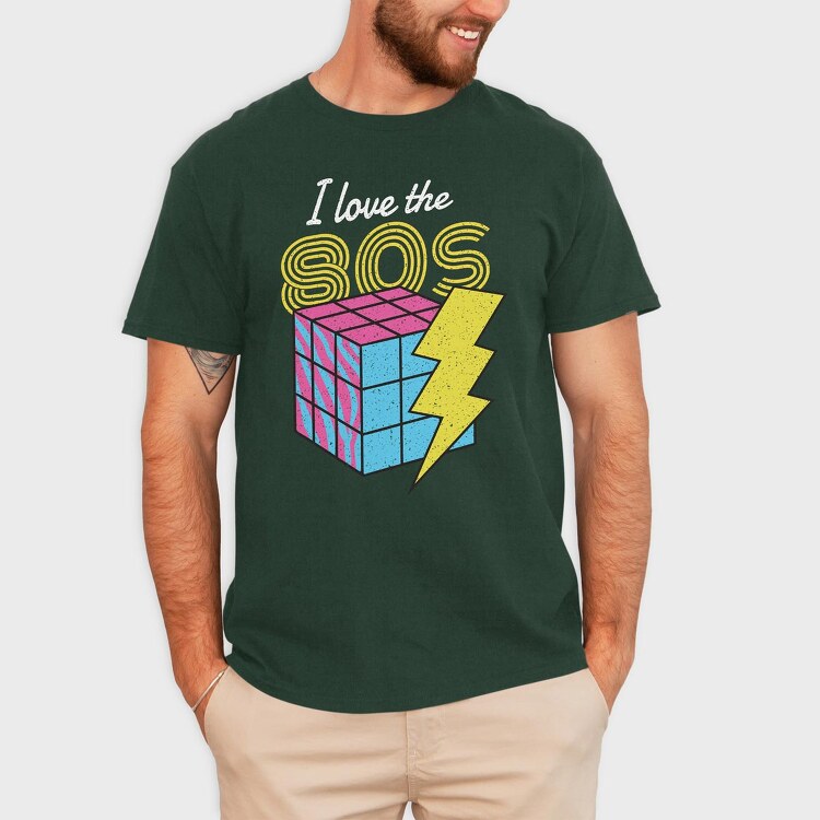 I Love the 80's, Tricou Barbati (Unisex)