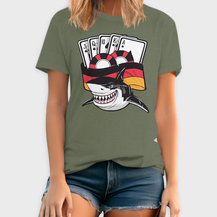 Poker Shark, Tricou Barbati (Unisex)