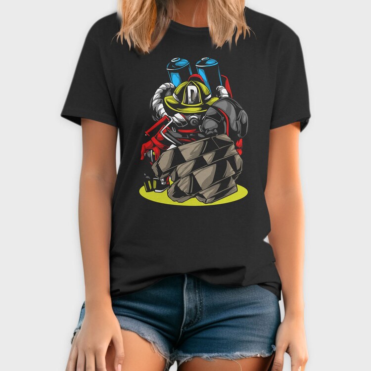 Firefighter Hero, Tricou Barbati (Unisex)