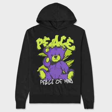 Peace of Mind Teddy, Hanorac Oversize Barbati (Unisex)