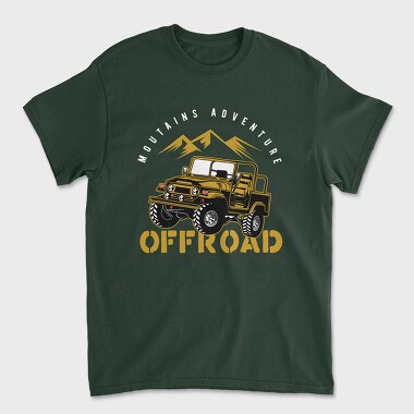 Offroad Jeep Adventure, Tricou Barbati (Unisex)