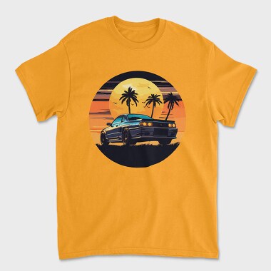 Skyline Night, Tricou Barbati (Unisex)