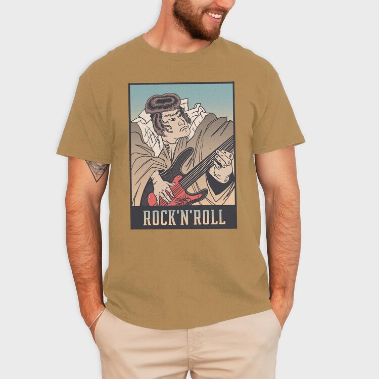 Rockand Roll Ukiyo, Tricou Barbati (Unisex)