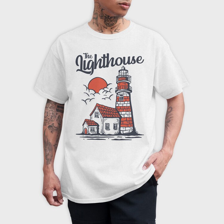 Lighthouse House, Tricou Barbati (Unisex)