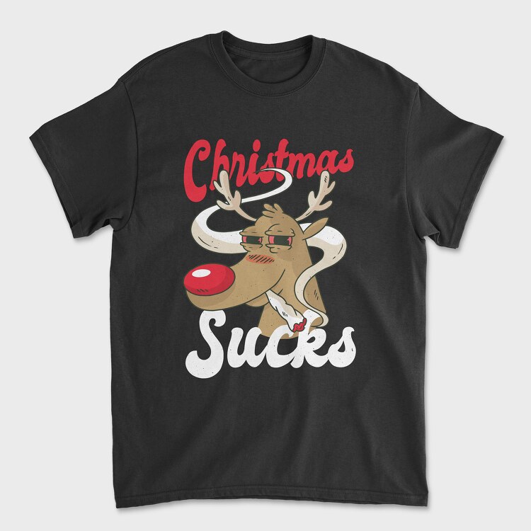 Reindeer Smoking, Tricou Barbati (Unisex)