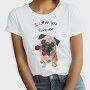 Pug Rose Forever, Tricou Femei
