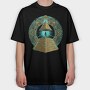 Pyramid Alien Portal, Tricou Oversize Barbati (Unisex)