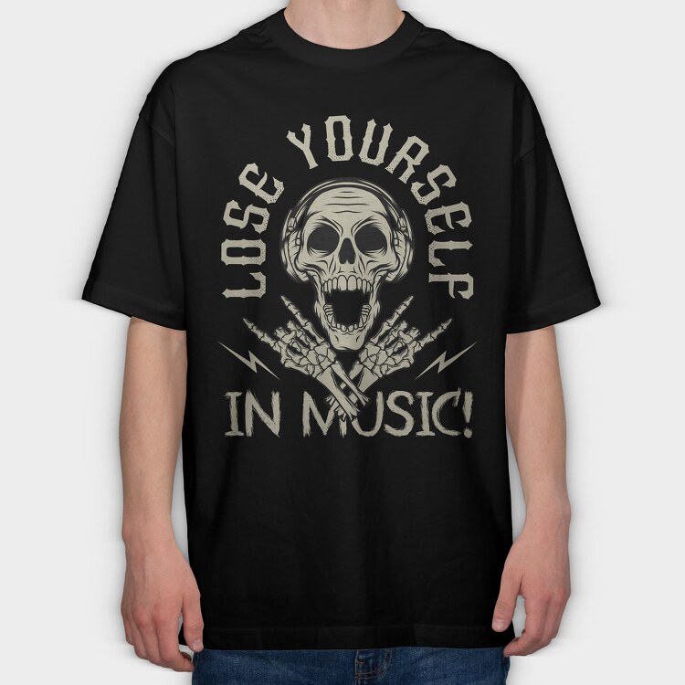 Lose Yourself In Music, Tricou Oversize Barbati (Unisex)