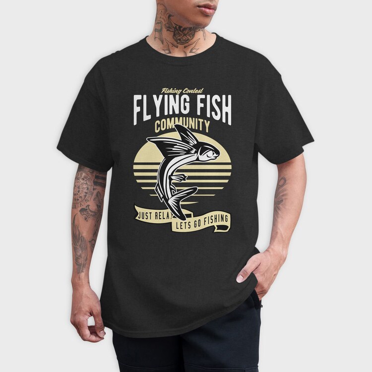 Fishing Contest Fish, Tricou Barbati (Unisex)