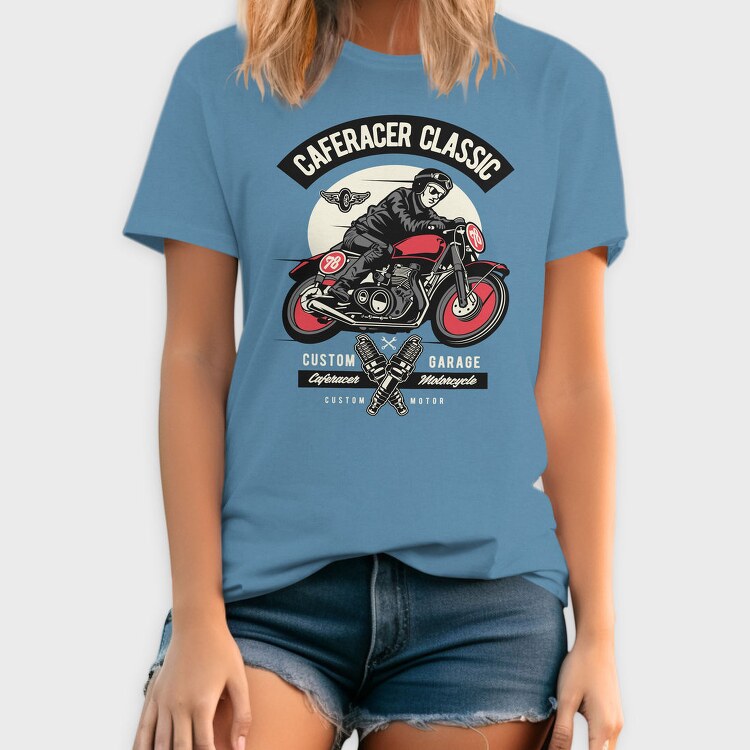 Caferacer Classic Garage, Tricou Barbati (Unisex)