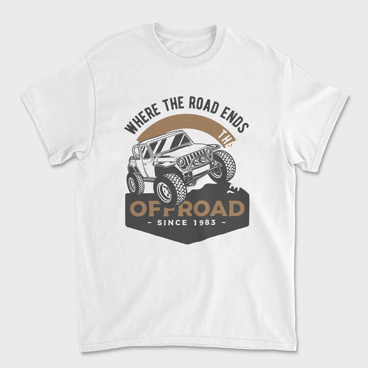 Off Road Jeep 2, Tricou Barbati (Unisex)