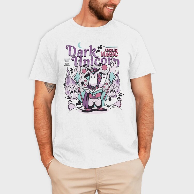 Dark Unicorn Funny, Tricou Barbati (Unisex)