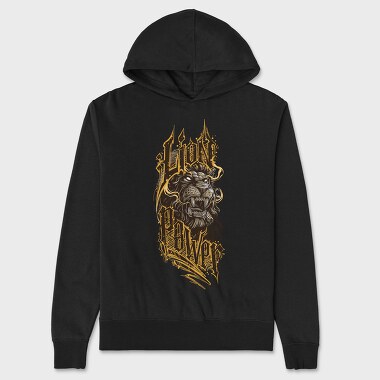 Lion Power, Hanorac Oversize Barbati (Unisex)