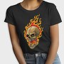 Flaming Skull, Tricou Femei