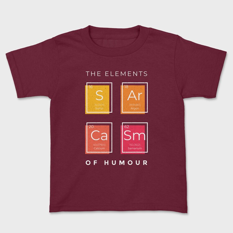 The Elements of Humour, Tricou Copii