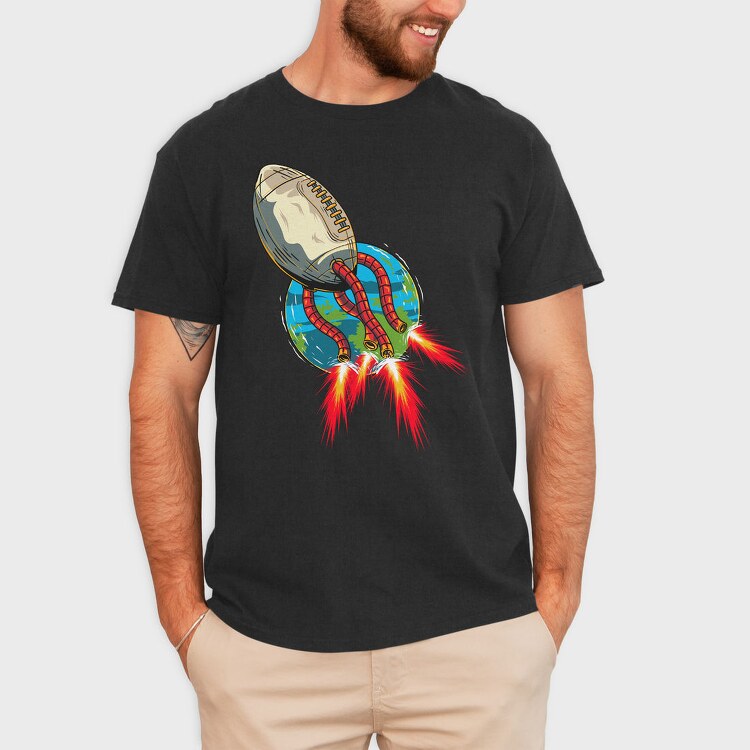 Football Planet Blast, Tricou Barbati (Unisex)