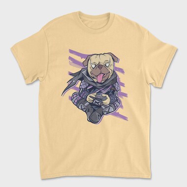 Tricou Barbati (Unisex), Pug Gamer Ninja