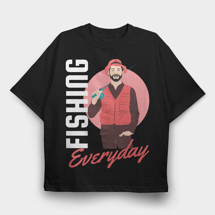 Everyday Smile, Tricou Oversize Barbati (Unisex)