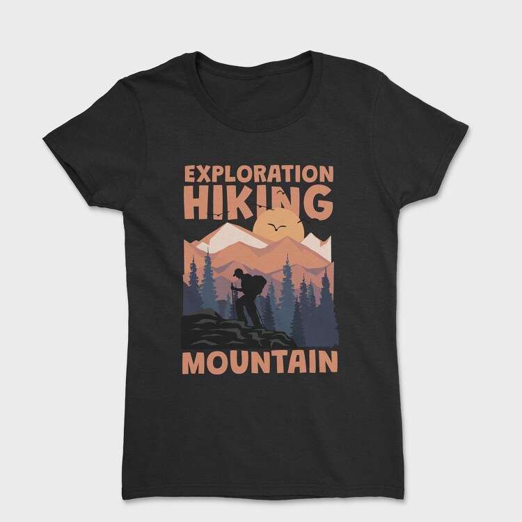 Exploration Hiking Mountain, Tricou Femei