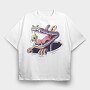 Fangs And Claws, Tricou Oversize Barbati (Unisex)