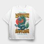 Fearless Samurai Dragon, Tricou Oversize Barbati (Unisex)