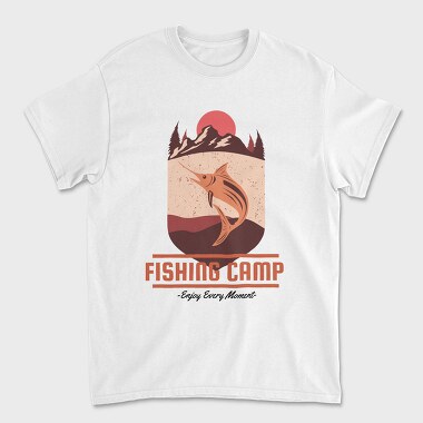 Fishing Camp Adventure, Tricou Barbati (Unisex)