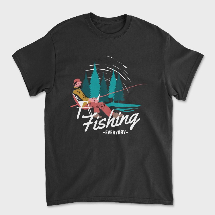 Fishing Forest Retreat, Tricou Barbati (Unisex)