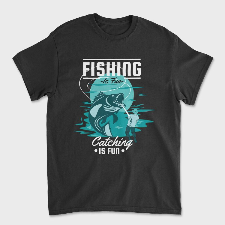 Fishing Fun Fisherman, Tricou Barbati (Unisex)