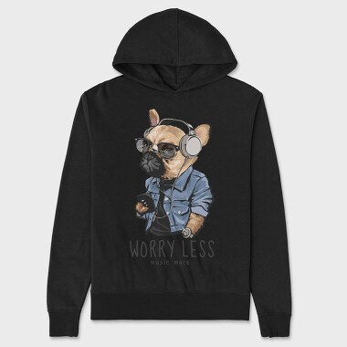 Frenchie Tunes, Hanorac Oversize Barbati (Unisex)