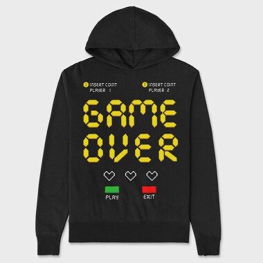 Game Over Cash, Hanorac Oversize Barbati (Unisex)