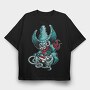Gamer Demon, Tricou Oversize Barbati (Unisex)
