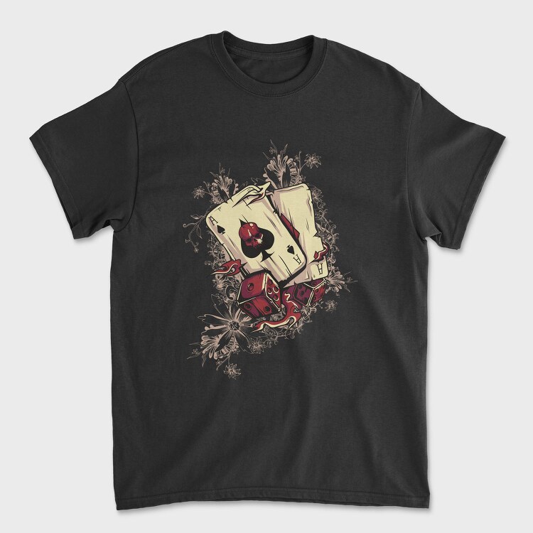 Ace Of Spades Skull, Tricou Barbati (Unisex)