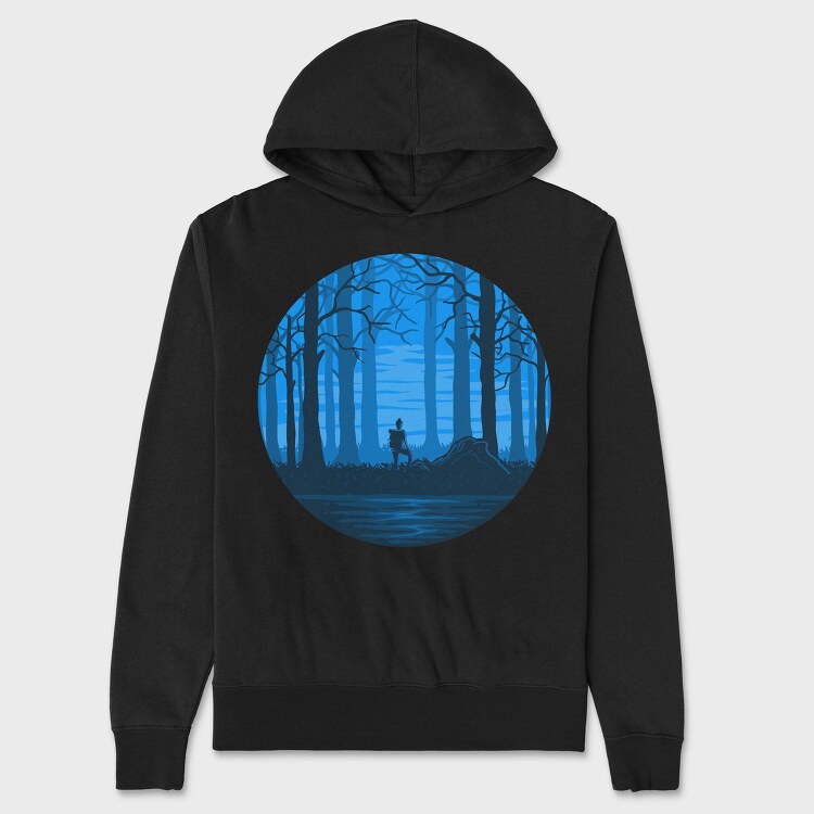 Blue Forest Wanderer, Hanorac Oversize Barbati (Unisex)