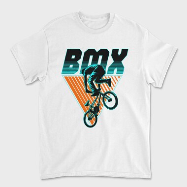 Bmx Neon Stunt, Tricou Barbati (Unisex)